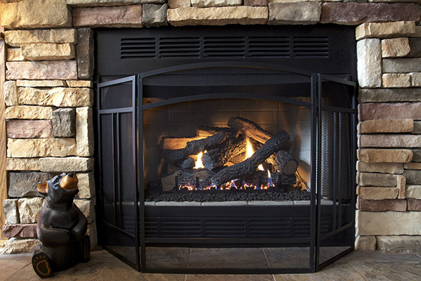 direct vented fireplace