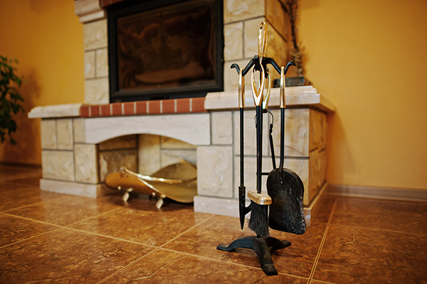 Common fireplace tools.